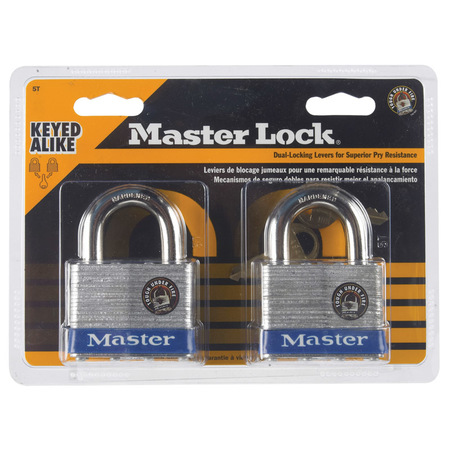 Master Lock PADLOCK 2""LAMINATED 2PK 5T